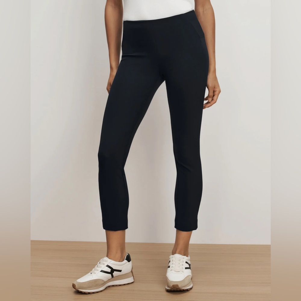 NWT Veronica Beard Scuba Slim-Fit Pant in Navy